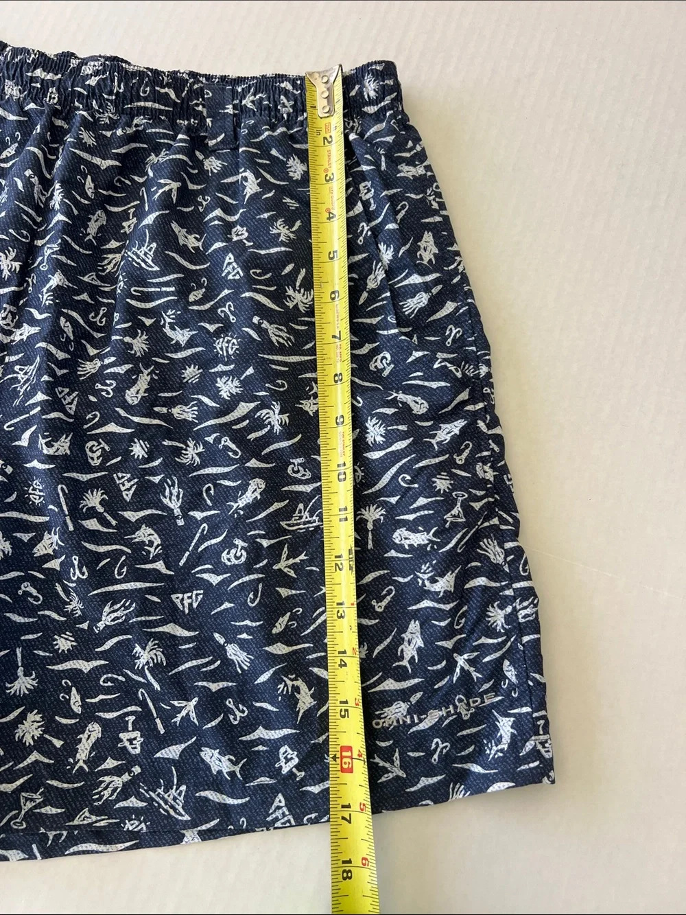 Columbia PFG Super Backcast Men's Swim Trunks Omni Shade UPF 50 Size L